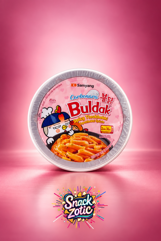 Samyang Buldak Carbonara Spicy Tteokbokki Bowl