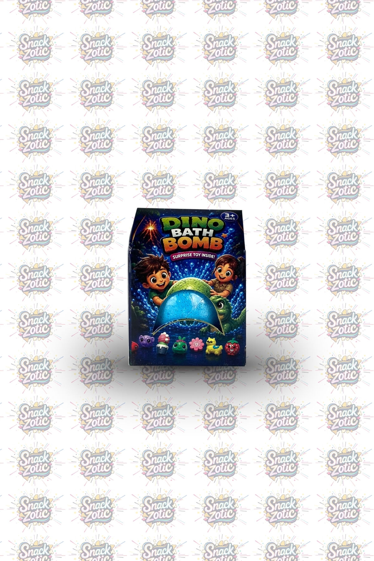 Bath Bomb Surprise Toy Inside Dino | Snackzotic