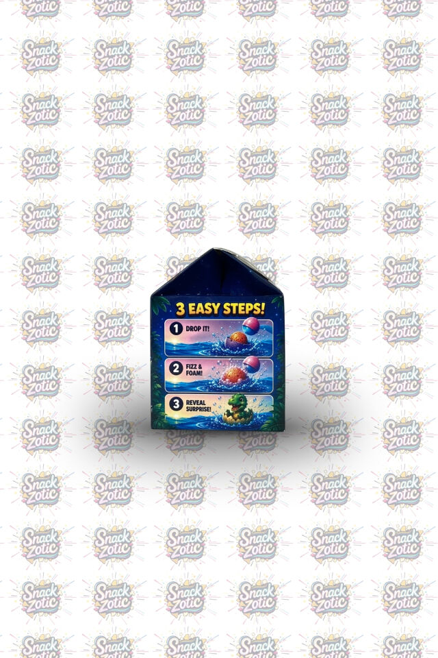 Bath Bomb Surprise Toy Inside Dino | Snackzotic