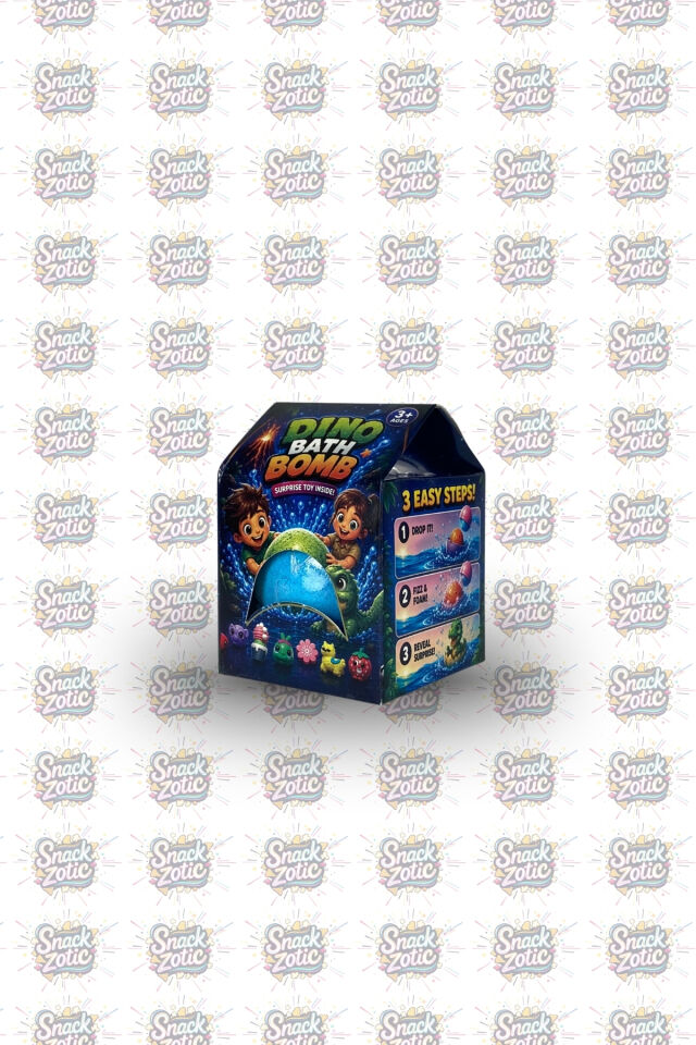 Bath Bomb Surprise Toy Inside Dino | Snackzotic
