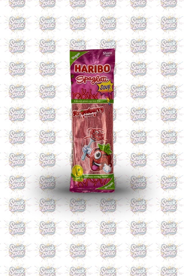 Haribo Spaghetti Sour Strawberry Jelibon 175 g