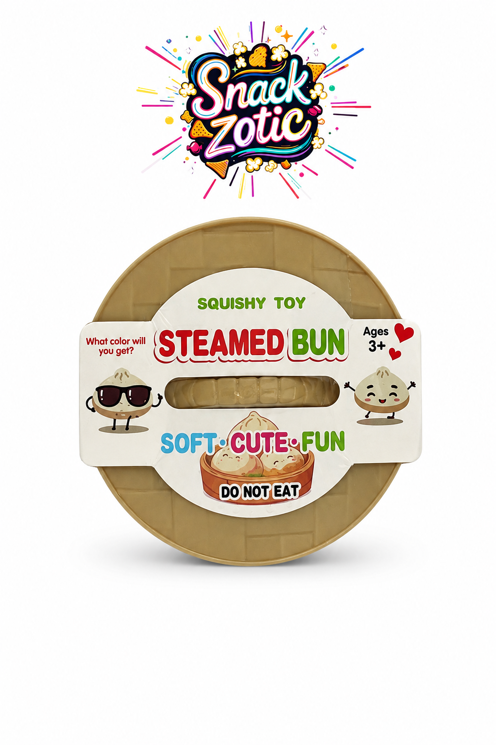 Steamed Bun Çin Mantısı Squishy Stres Oyuncağı | Snackzotic