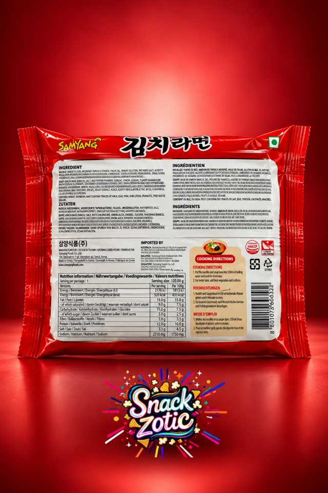 Samyang Kimchi Ramen Noodle Soup