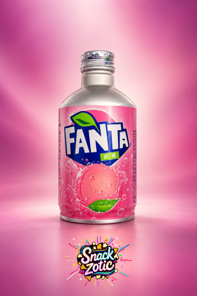 Fanta Japan White Peach Aluminium Can (Beyaz Şeftali)
