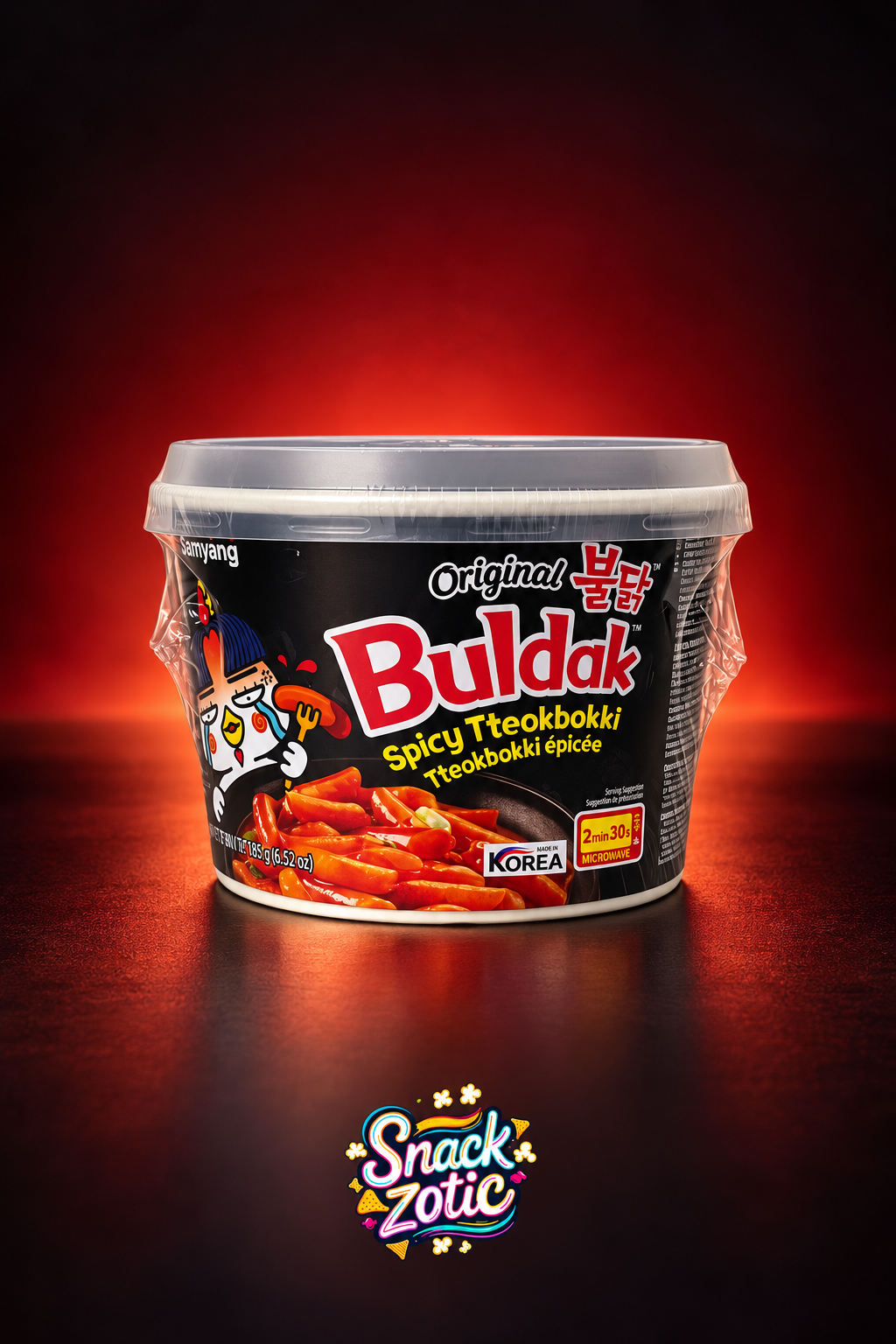 Samyang Buldak Original Spicy Tteokbokki Bowl