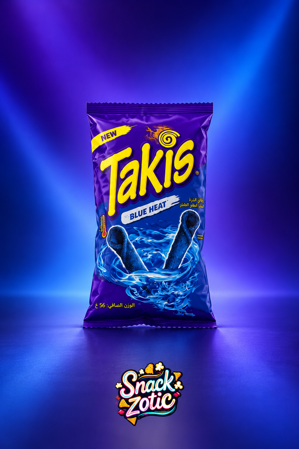 Takis Blue Heat Acılı Mısır Cipsi 56G