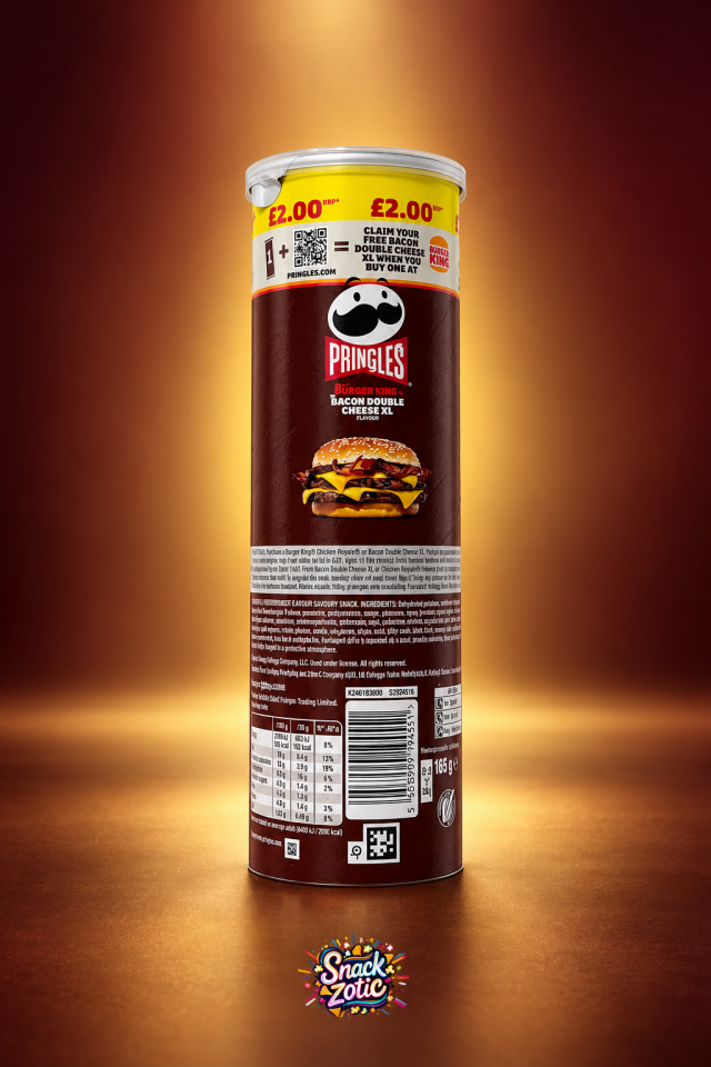 Pringles Burger King Bacon Double Cheese XL