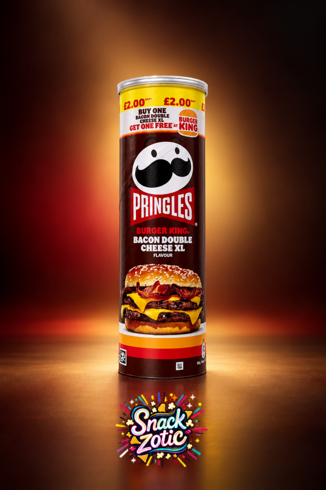Pringles Burger King Bacon Double Cheese XL